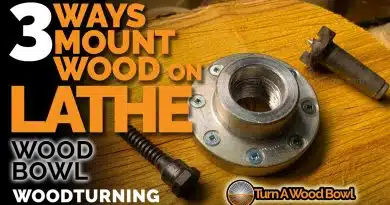 Woodturning: Mounting The Wood To The Lathe – Center Work
