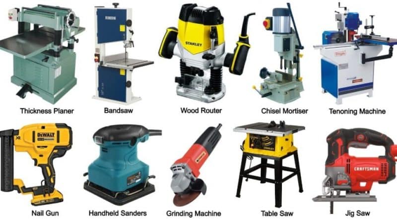 Equipment Used in Wood Working