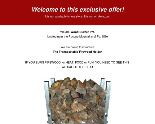 Transportable Firewood Holder/Affiliate - Wood Burner Pro