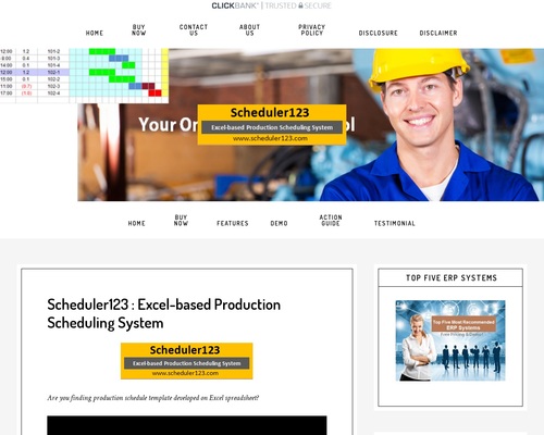 Production Schedule Template – Production Scheduling in Excel Spreadsheet for Master Scheduler