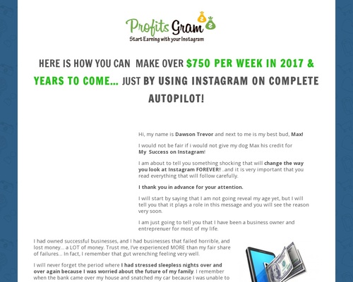Instagram Auto-Income 2023 (even worked through COVID-19 times) – Join Now – Make Money – ProfitsGram